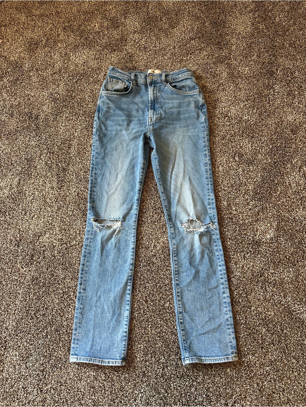 7 For All Mankind lightly distressed jeans